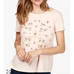 Lucky Brand Women's XL Cotton Printed Split back shirt